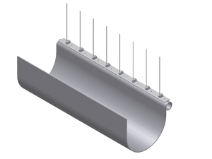 Schema ošetření okapu hroty H111